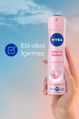 Kadın Sprey Deodorant Pearl&Beauty 150 ml,72 Saat Antiperspirant Koruma,Pürüzsüz Koltuk Altı