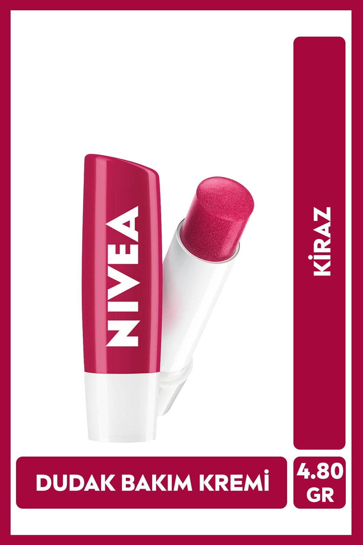 Kiraz Dudak Bakım Kremi 4.8gr, Nemlendirici, Hafif Kırmızı Işıltı, Dudak Parlatıcısı