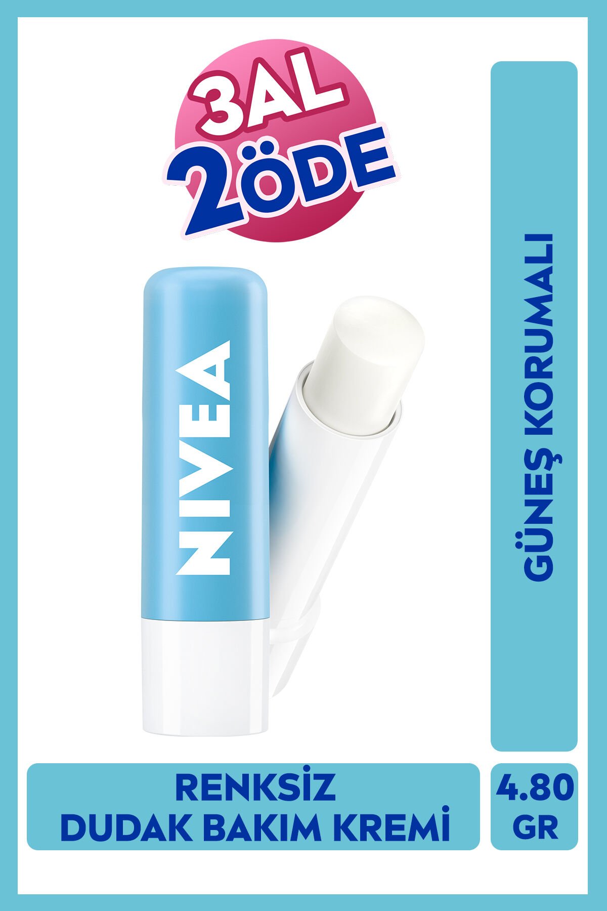 Hydro Care Dudak Bakım Kremi 4.8gr, Gün Boyu Nemlendirici Ve Koruyucu, Spf15, Doğal Yağlar Içerir