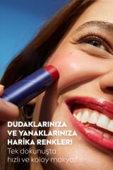 Kırmızı Renkli Nemlendirici Dudak Bakım Kremi 4.8gr, SPF30,Allık Etkisi, Dudak Ve Yanak, E Vitamini