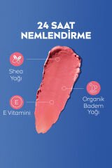 Renkli Nemlendirici Dudak Bakım Kremi Rose 4.8gr, Spf30, Allık Etkisi, Dudak Ve Yanaklar, E Vitamini