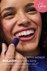 Renkli Nemlendirici Dudak Bakım Kremi Rose 4.8gr, Spf30, Allık Etkisi, Dudak Ve Yanaklar, E Vitamini