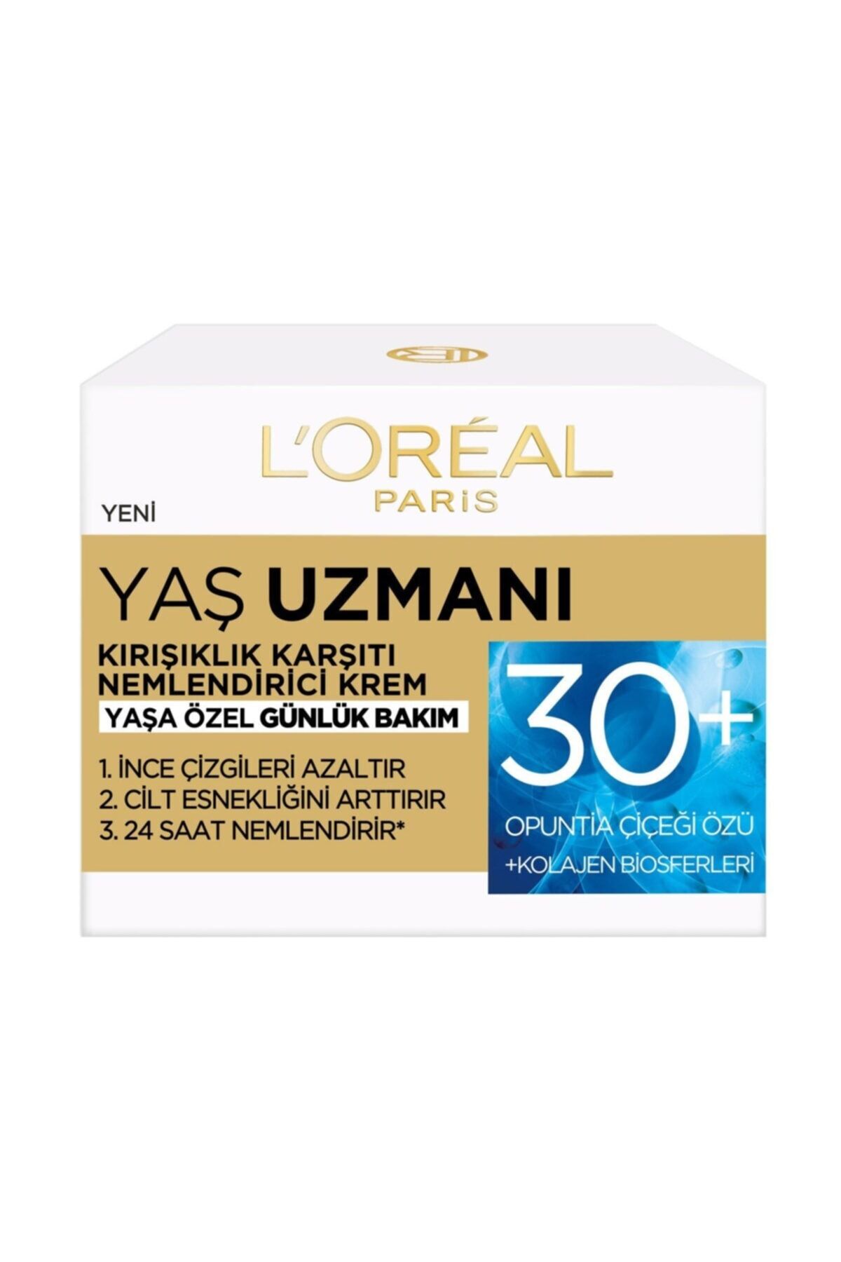 LOREAL Yaş Uzmanı Kırışıklık Karşıtı Nemlendirici Günlük Bakım Kremi 30+