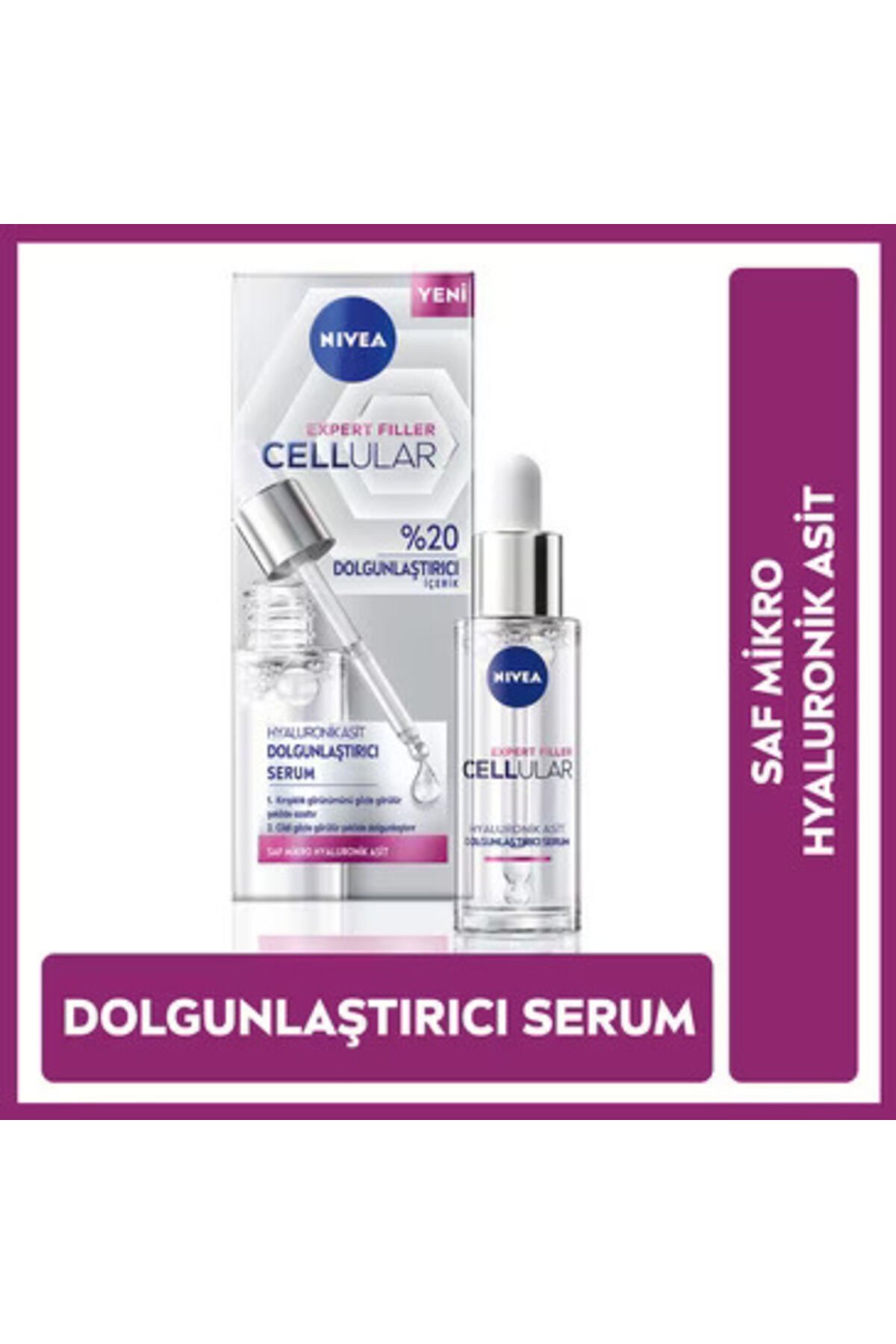 Cellular Expert Filler Hyaluronik Asit Dolgunlaştırıcı Cilt Serum 30 ml Yoğun Nemlendirici