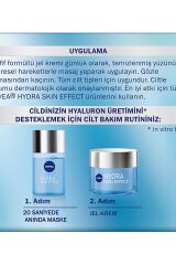 Nıvea Hydra Skin Effect Nemlendirici Jel Krem 50Ml, Saf Hyaluron, 72 Saat Yüz Nemlendirme, Dolgun C