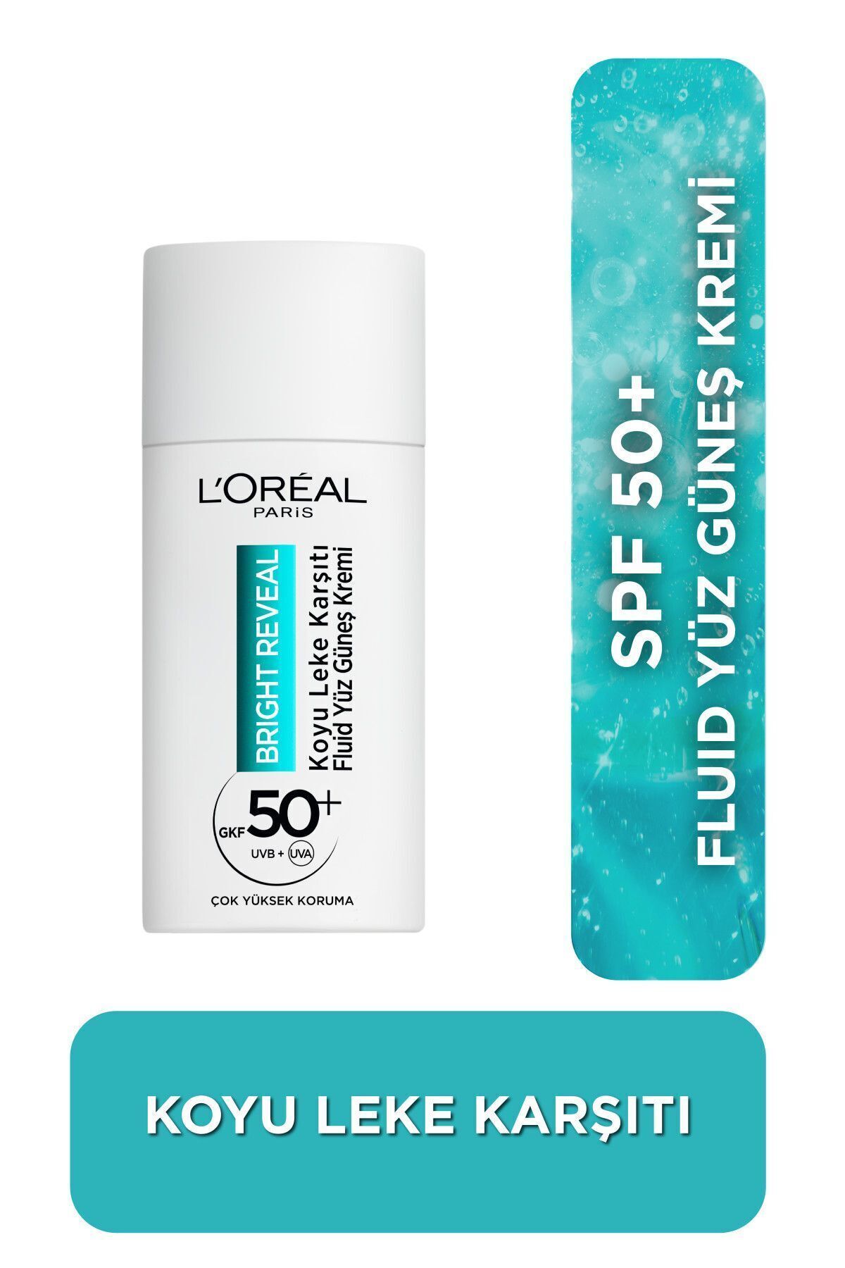 L'oréal Paris Bright Reveal Spf 50+ Koyu Leke Karşıtı Fluid Günlük Yüz Güneş Kremi 50ML