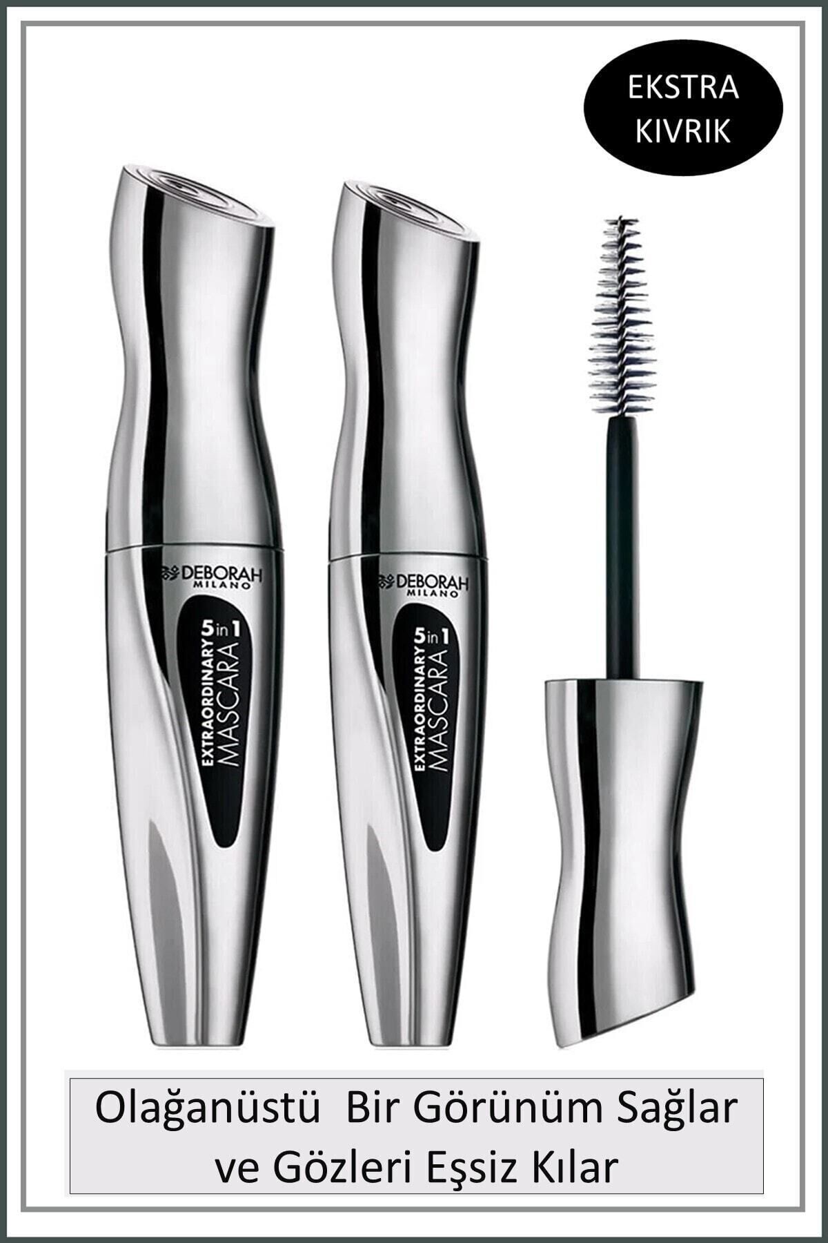 Deborah Milano Extraordinary 5 In 1 Siyah Maskara* 2 Adet